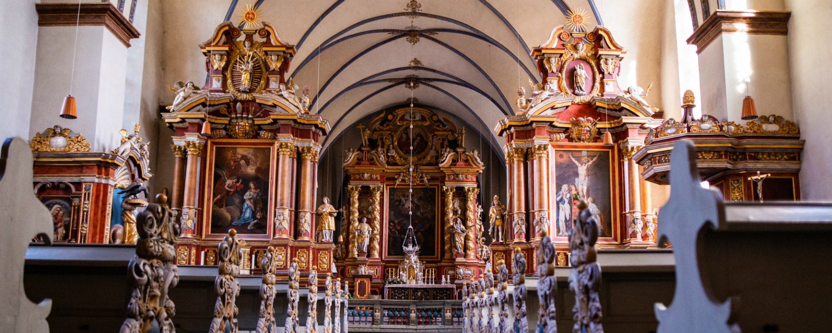 Die reiche Ausstattung der Barockkirche St. Stephanus und Vitus in Corvey, © Tourismus NRW e.V.