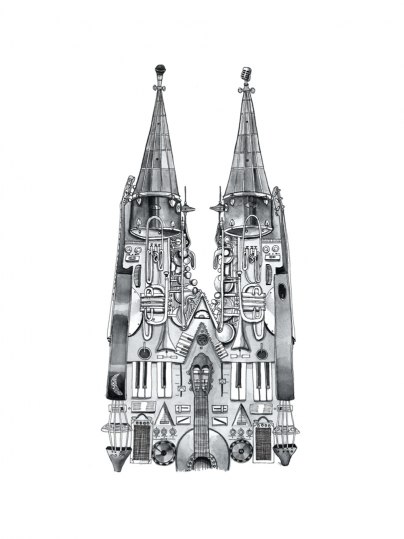 Illustration Cologne Cathedral, © Saskia Wragge