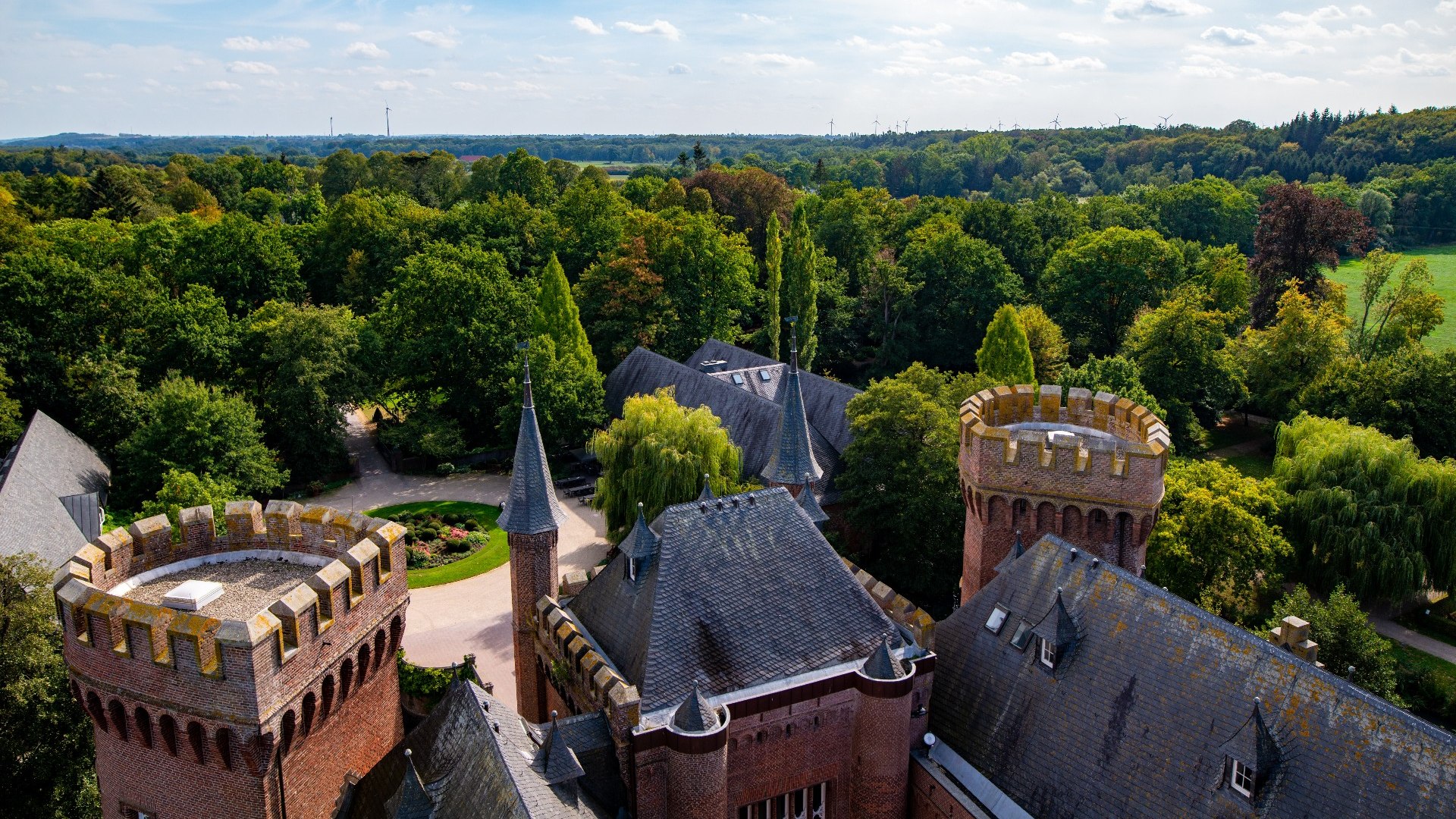 View from Moyland Castle over the woods, © Ilona Marx