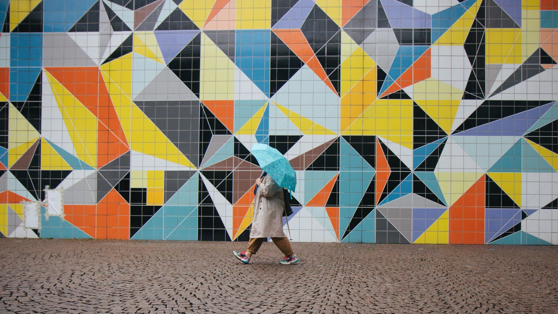 Sarah Morris wall mosaic Düsseldorf, © Nina Hüpen-Bestendonk