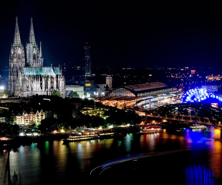 The Cologne Cathedral from a distance, © Köln Tourismus-Udo Haake