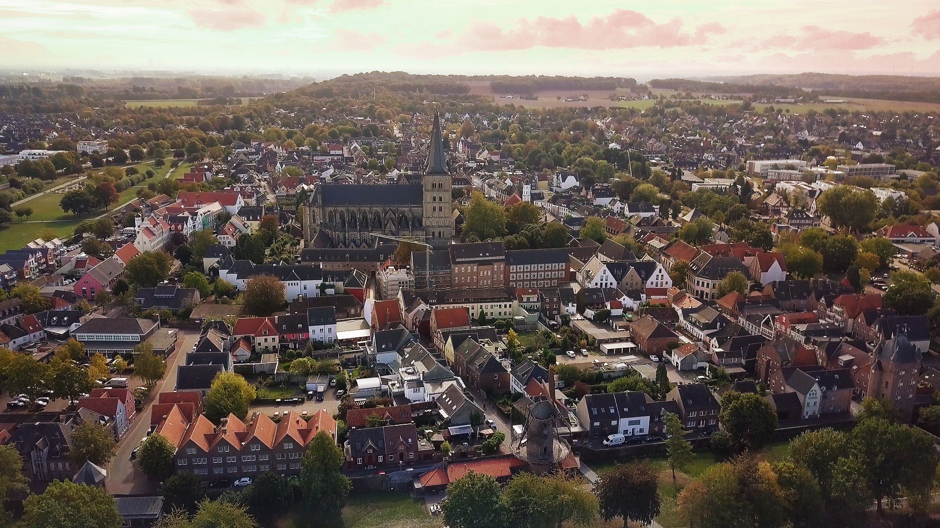 View of the city of Xanten on the Lower Rhine from above, © Tourismus NRW e.V.